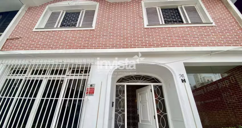 Casa com 4 quartos para alugar no Gonzaga, Santos 