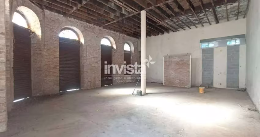 Ponto comercial / loja para alugar de esquina em avenida no centro de santos