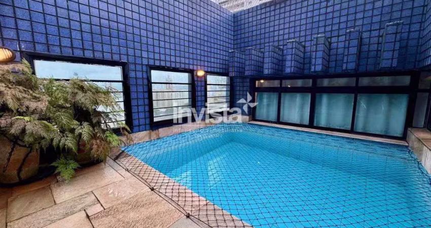 Cobertura com 3 quartos à venda no Ponta da Praia, Santos 