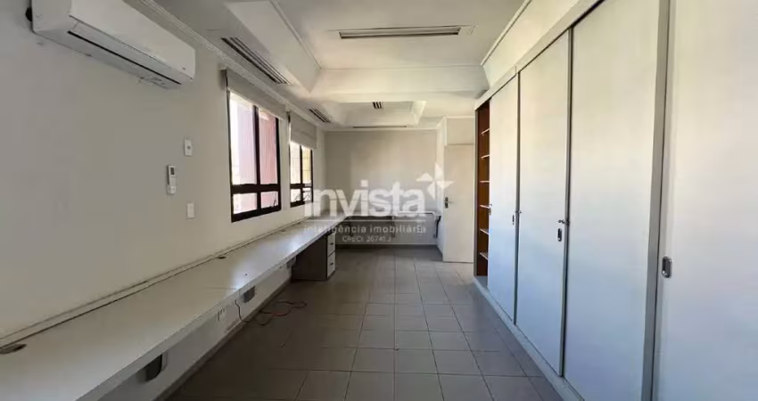 Sala comercial para alugar no Gonzaga, Santos 