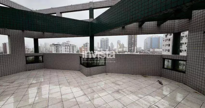 Cobertura para alugar na Aparecida, Santos 