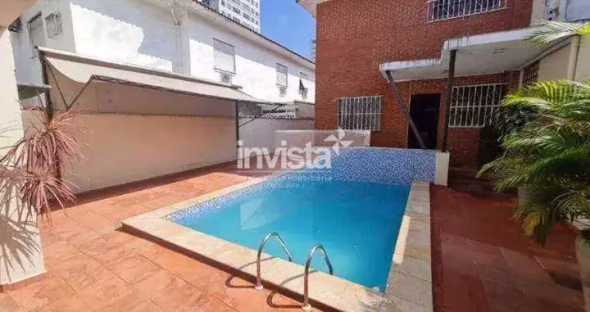 Casa com 4 quartos para alugar no Embaré, Santos 