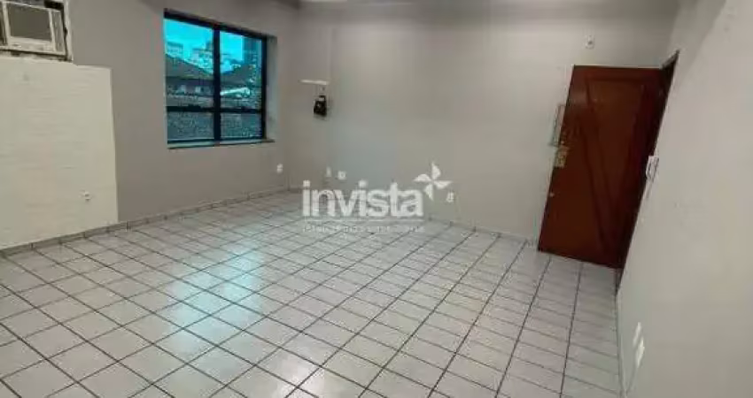 Sala comercial para alugar no Macuco, Santos 