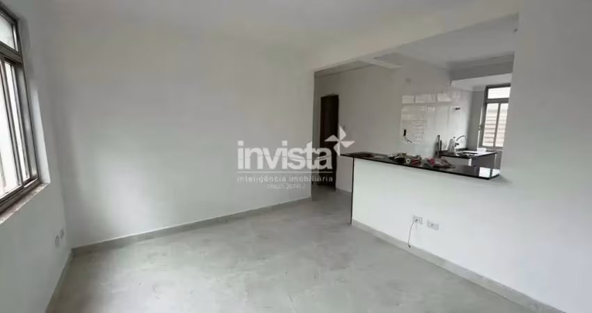 Apartamento 2 dormitórios para alugar no boqueirão em santos