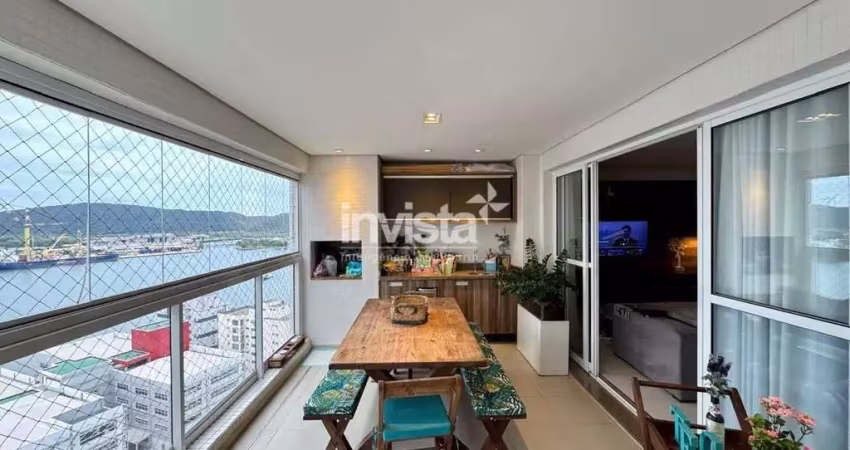 Apartamento com 3 quartos à venda no Ponta da Praia, Santos 