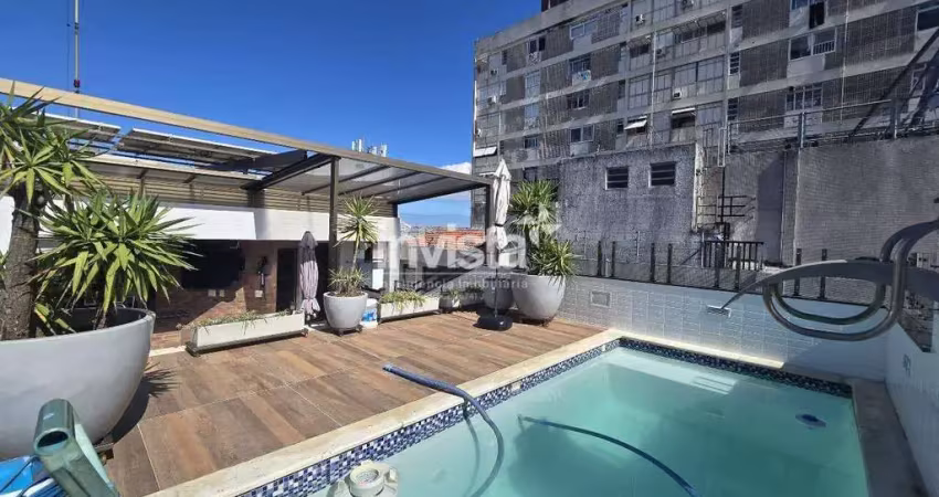 Cobertura com 3 quartos à venda no Pompéia, Santos 