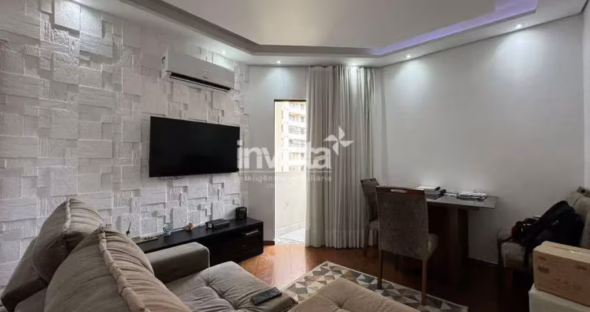 Apartamento com 1 quarto para alugar no José Menino, Santos 