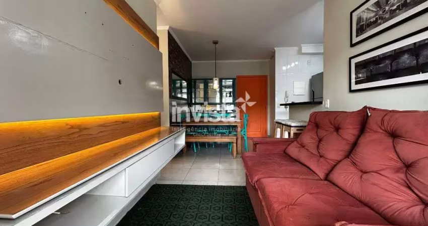 Apartamento de dois dormitórios mobiliado com área de lazer completa.
