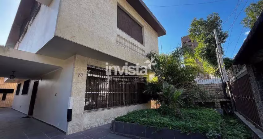 Casa com 4 quartos para alugar no Ponta da Praia, Santos 