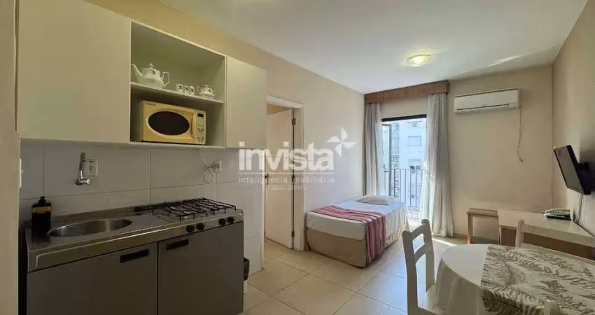 Flat com 1 quarto à venda no Gonzaga, Santos 