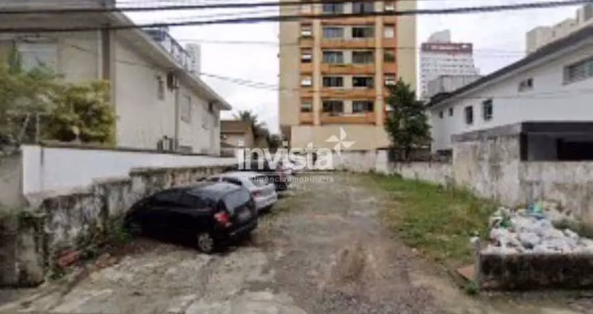 Terreno comercial para alugar no Gonzaga, Santos 