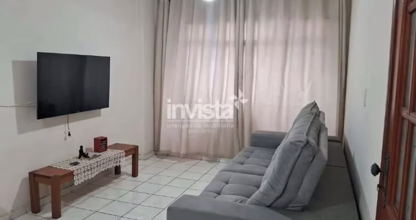 Apartamento mobiliado em prédio frente mar para locação no gonzaga / vista lateral para o mar
