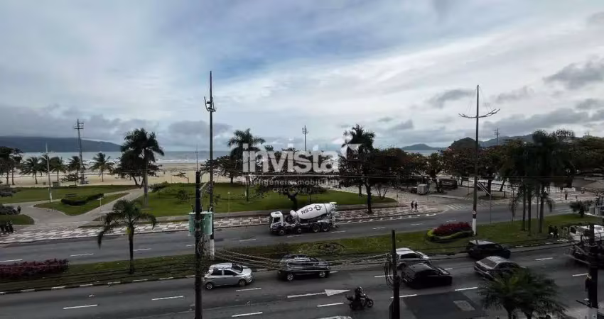Apartamento frente mar mobiliado para locação na pompeia