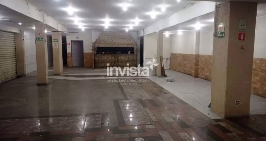 Ponto comercial/loja para alugar de esquina na aparecida em santos