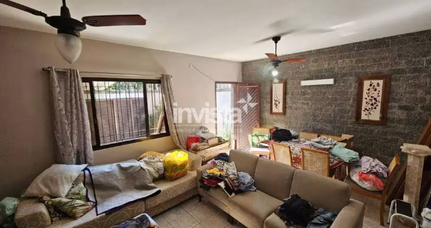 Casa com 3 quartos à venda no Embaré, Santos 