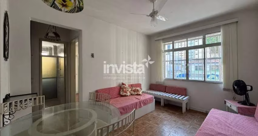 Apartamento de 1 dormitório mobiliado no coração da vila rica no boqueirão em santos