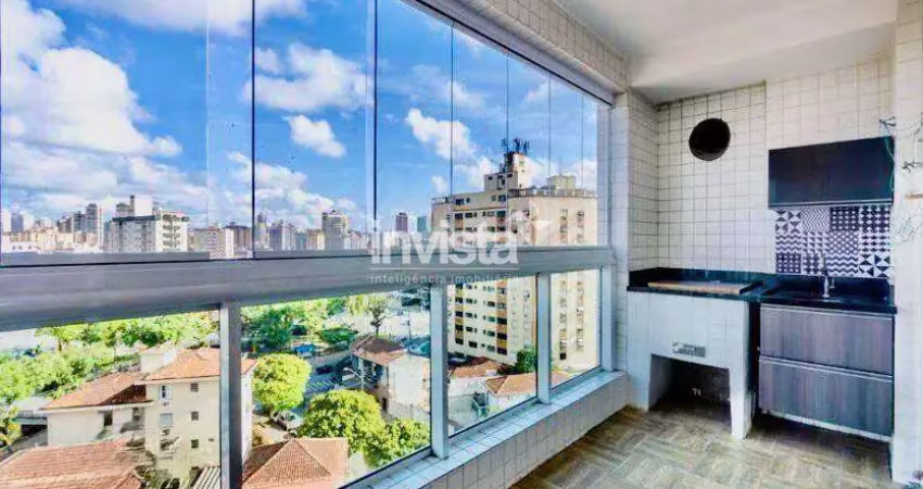 Apartamento com 3 quartos à venda no Macuco, Santos 