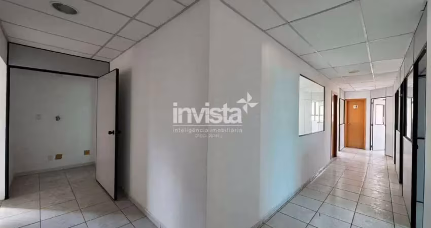 Sala comercial para alugar na avenida ana costa no bairro da vila mathias em santos