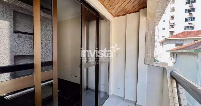 Apartamento com 1 quarto para alugar no Embaré, Santos 