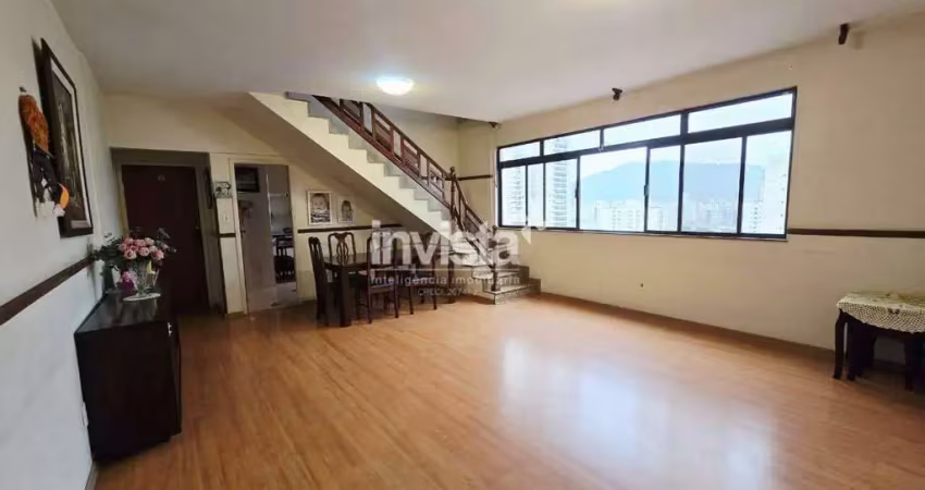 Cobertura com 3 quartos à venda no Pompéia, Santos 