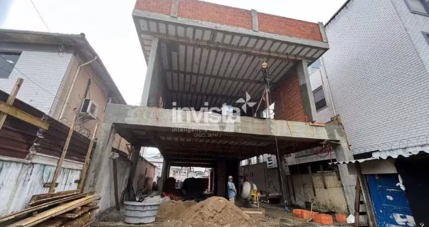 Loja em construção para alugar na avenida conselheiro nébias em santos