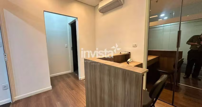 Sala comercial para alugar no Gonzaga, Santos 