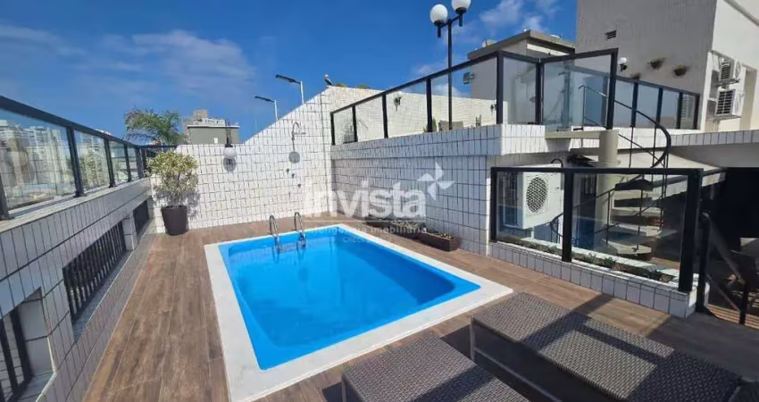 Cobertura com 3 quartos à venda no Ponta da Praia, Santos 