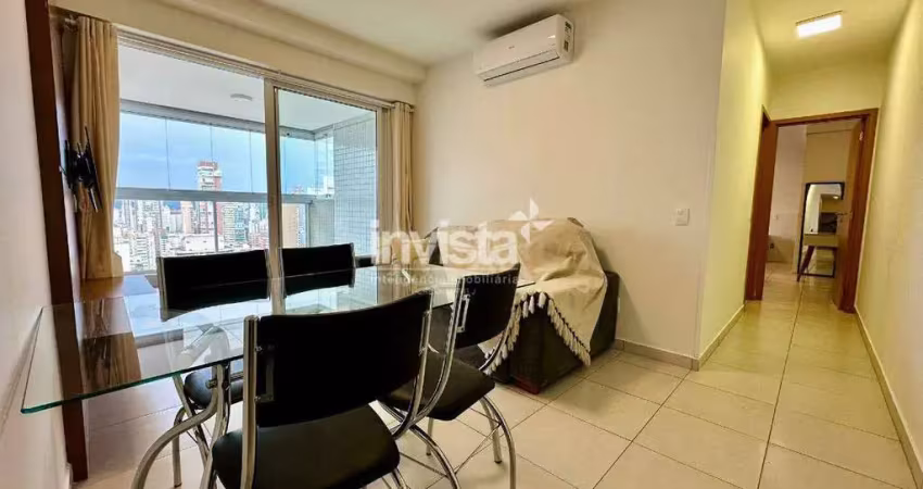 Apartamento andar alto para locação no bairro do gonzaga em santos