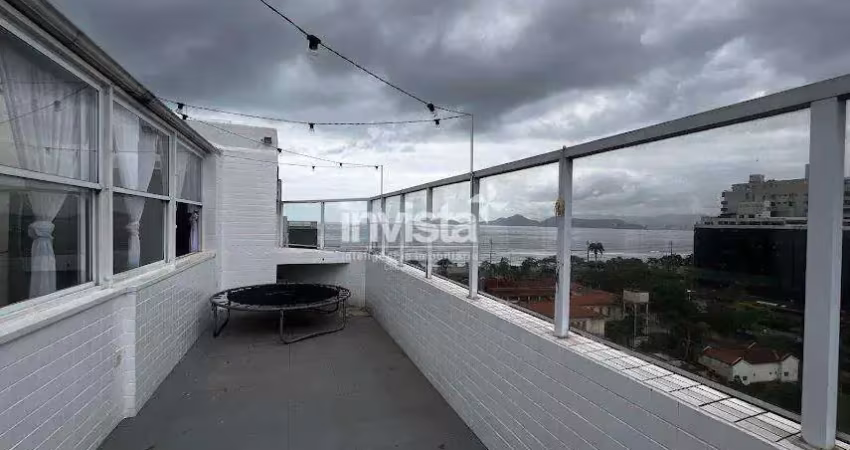 Cobertura com 3 quartos para alugar na Aparecida, Santos 