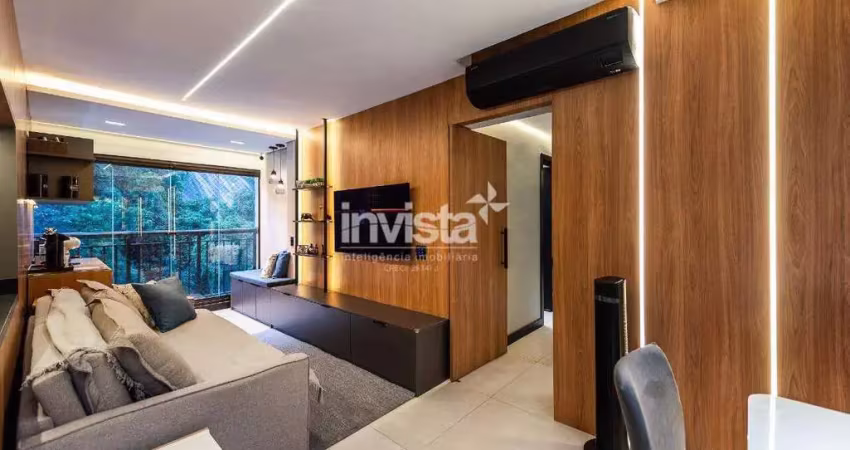 Apartamento de 84 m² em marapé, santos – 2 quartos, 1 suíte, mobiliado
