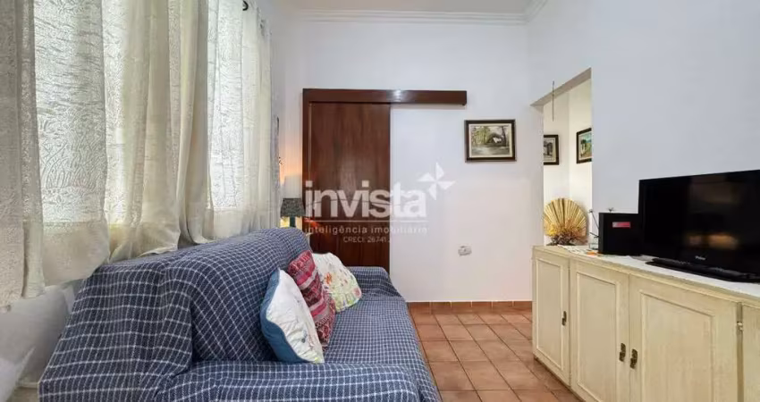 Aluguel - apartamento 2 quartos em boqueirão, santos (50 m²) em frente ao mar - r$ 3.800,00