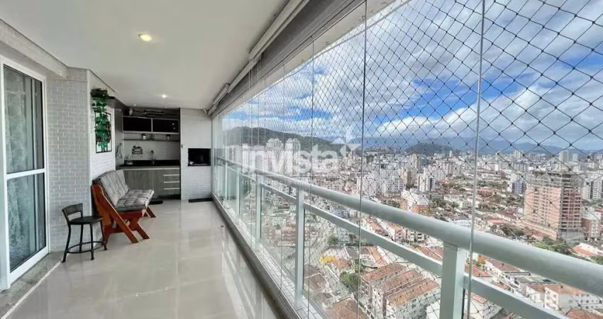 Apartamento com 4 quartos à venda no Marapé, Santos 
