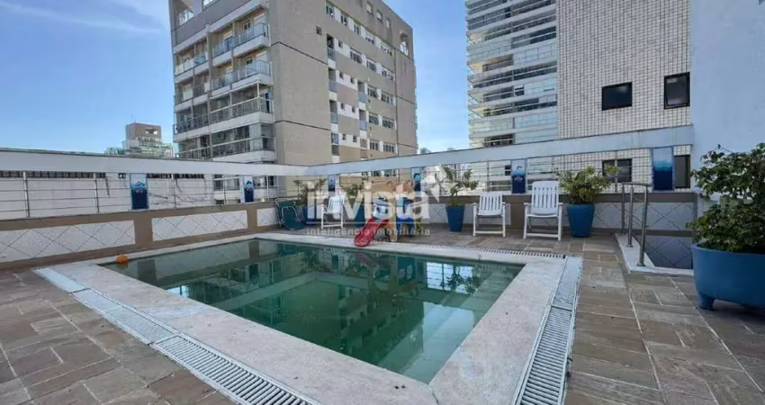 Cobertura com 4 quartos para alugar no Gonzaga, Santos 
