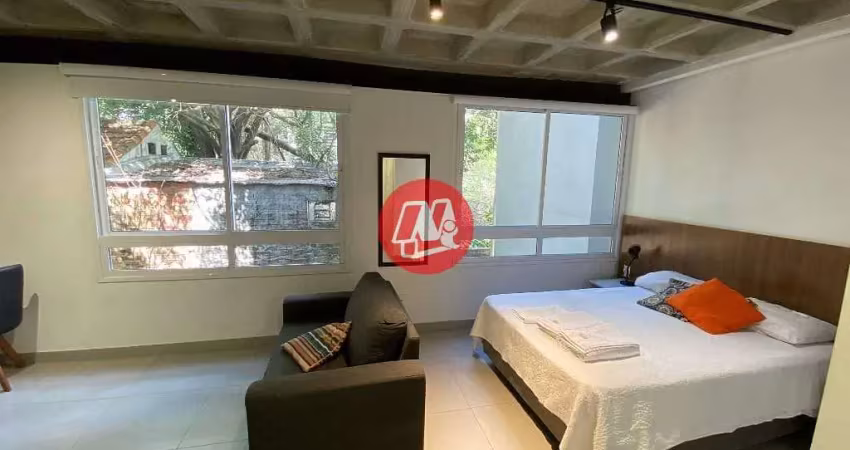 Studio para alugar, 25 m² por r$ 3.300/mês - rio branco - porto alegre/rs