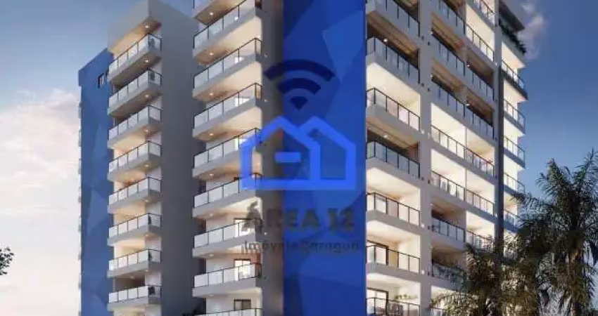 Apartamentos com unidades de 39m² no bairro Praia das Palmeiras - quarto, sala, cozinha - Caraguata