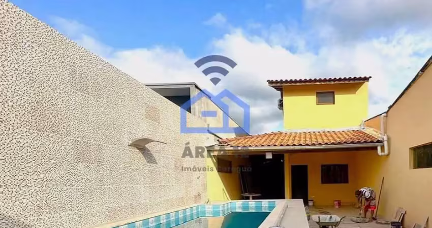 Sobrado com piscina para locação no bairro jardim tarumãs em caraguatatuba, sp - 3 dormitórios, sen