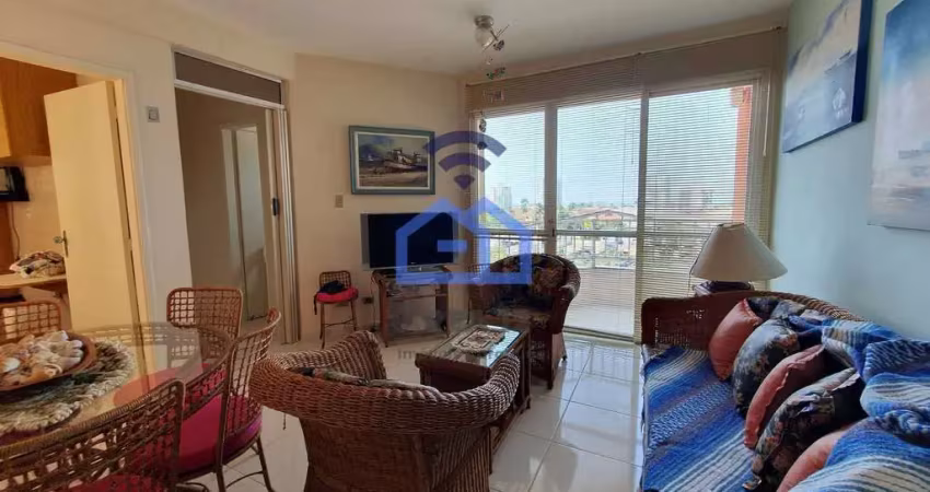 Apartamento mobiliado para locação no bairro do Aruan em Caraguatatuba, SP - 75m², com 2 dormitório