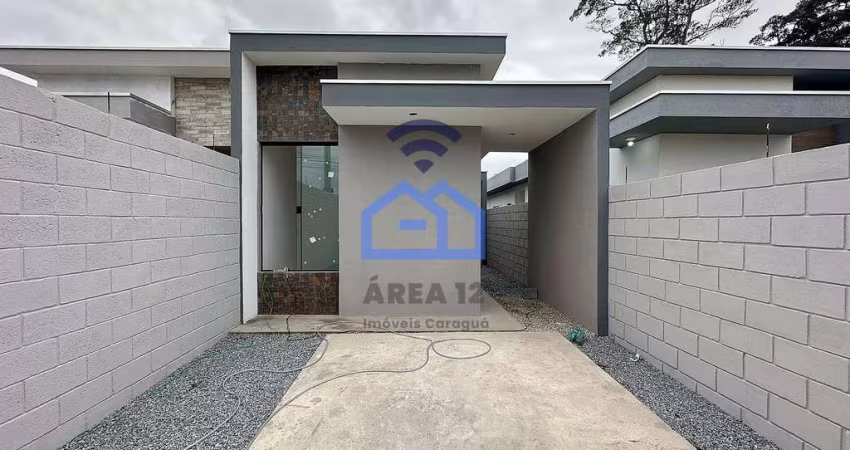 Casa nova à venda no bairro do Golfinho em Caraguatatuba, SP - 65m², com 2 dormitórios, sendo 1 suí
