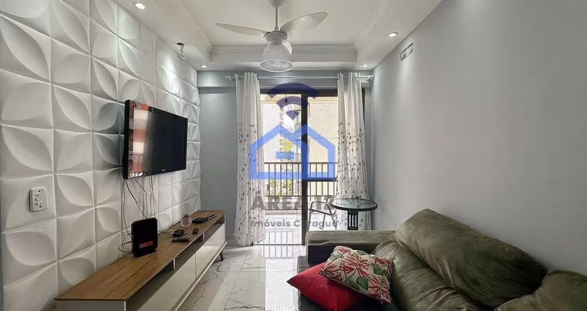 Apartamento à venda no bairro da Martim de Sá em Caraguatatuba, SP - com 2 dormitórios, sendo 1 suí