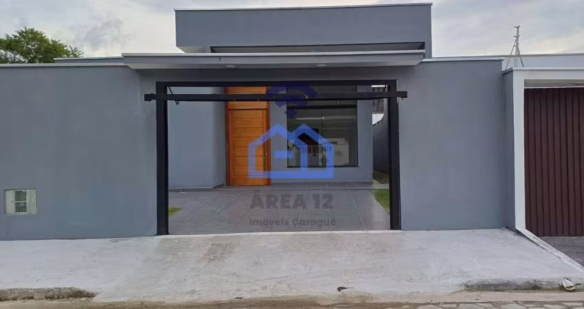 Casa à venda no bairro do Massaguaçu em Caraguatatuba, SP - Imóvel excepcional a apenas 800m da pra