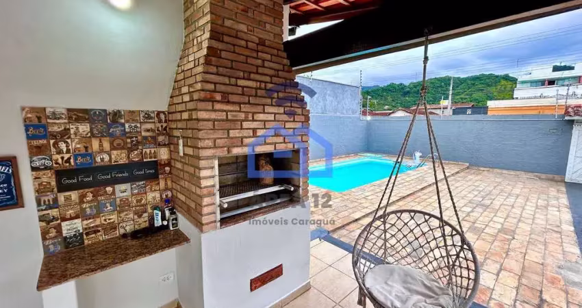Casa ampla com 3 dormitórios à venda no bairro estrela d'alva, área central de caraguatatuba - exce
