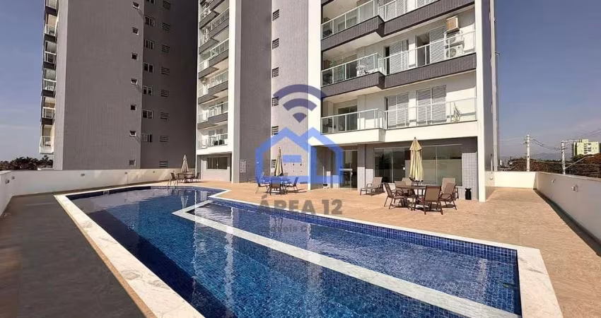 Apartamento Novo para locação, com vista lateral do mar no bairro do Indaiá em Caraguatatuba, SP