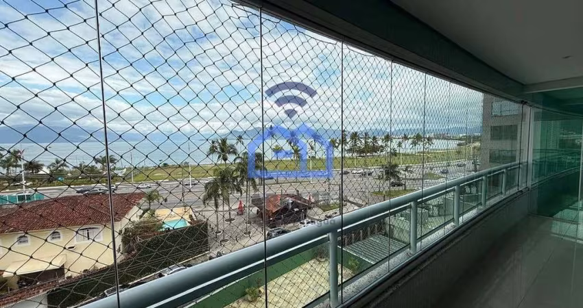 Apartamento vista mar de 3 suítes para locação no bairro do Sumaré em Caraguatatuba, SP
