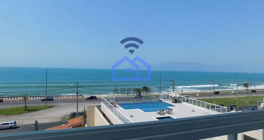 Apartamento com vista do mar em condomínio frente mar à venda no bairro massaguaçu em caraguatatuba