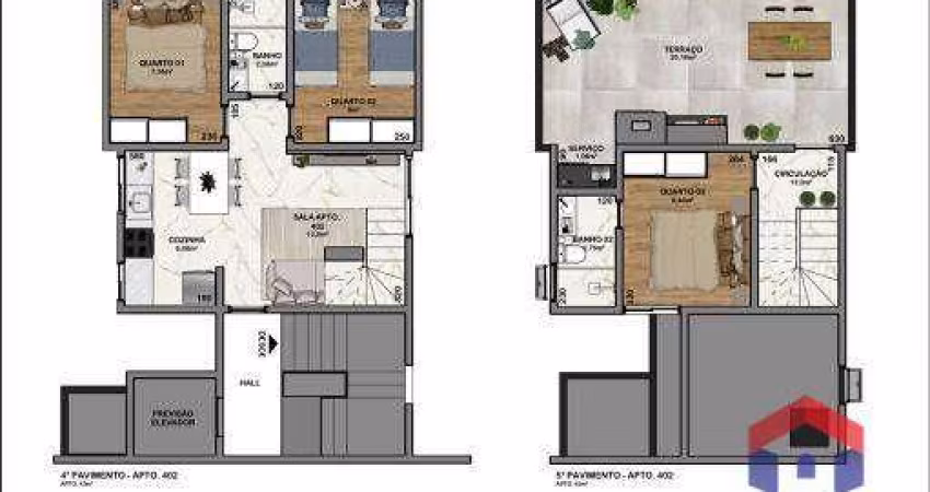 Cobertura com 3 quartos à venda por R$ 569.000 - São João Batista - Belo Horizonte/MG