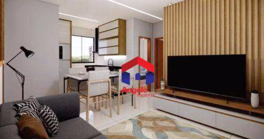 Apartamento com 2 quartos à venda, 43 m² por R$ 270.000 - Rio Branco - Belo Horizonte/MG