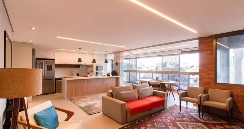 Apartamento de alto padrão com 140m², 3 suítes e 2 vagas na vila mariana