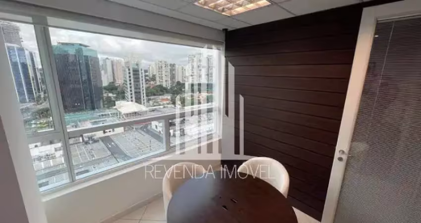 Aluguel de sala comercial impecável no jardim das acácias, são paulo-sp: 1 sala, 1 banheiro, 1 vaga, 39m². venha conferir!