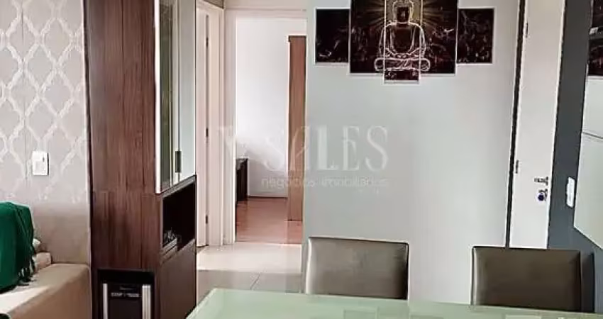 2 dormitório sacada com churrasqueira e ótima localização