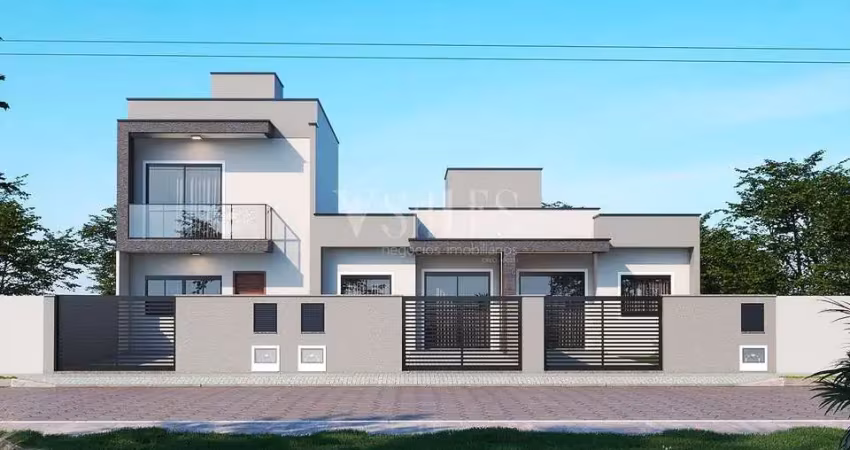 Venda de geminado no gravatá – navegantes/sc 1 suíte + 1 dormitório | quintal privativo | apenas 1.000m do mar